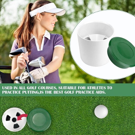 Oefenbeker Golf - Putting Cup - Golfvaardigheid Verbeteren - Draagbaar Ontwerp - 10.8 cm - Meerkleurig — afbeelding 5