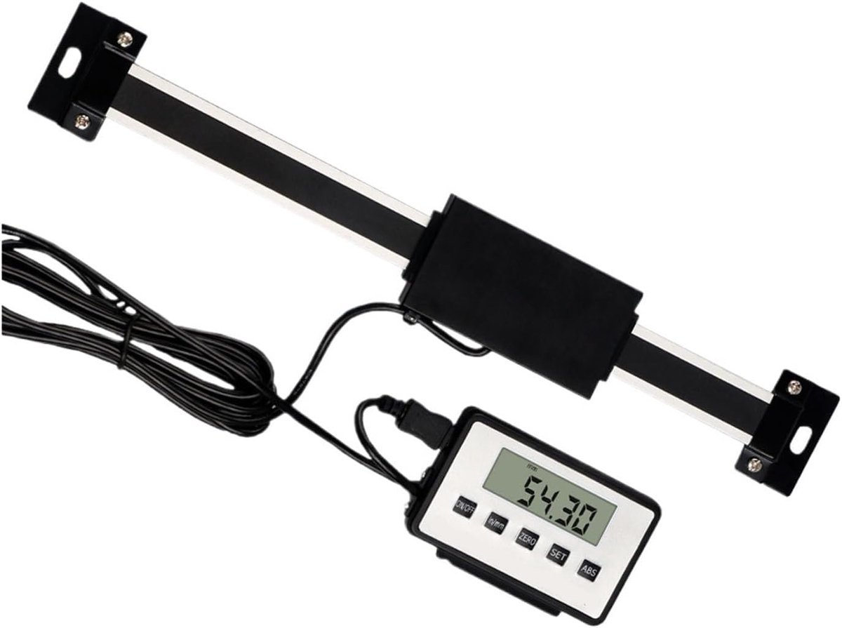 Digitale Liniaal - Magnetische Coder - Precisie Meten - Digitaal Display - 600 mm - Grijs