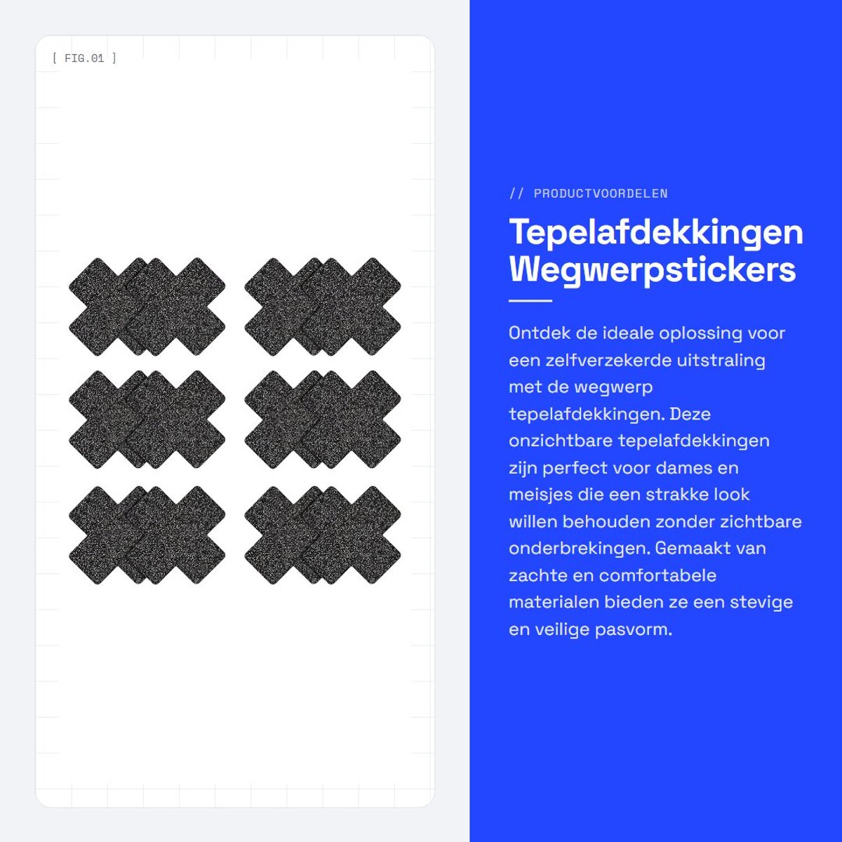 Dailygoods- Tepelafdekkingen 6 Paar - Wegwerpstickers - Onzichtbare Tepelafdekking - Zachte PU Materialen - Ademend - Comfortabele Pasvorm - Tepelstickers