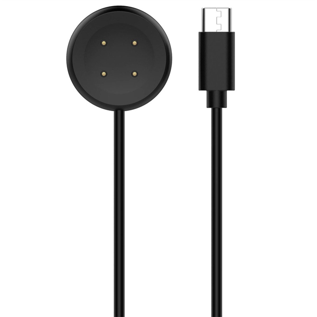 Oplader – USB-C Oplaadkabel – Geschikt voor Google Pixel Watch 3 / Pixel Watch 2 – Magnetische Smartwatch Oplaadkabel – 1 Meter – Zwart