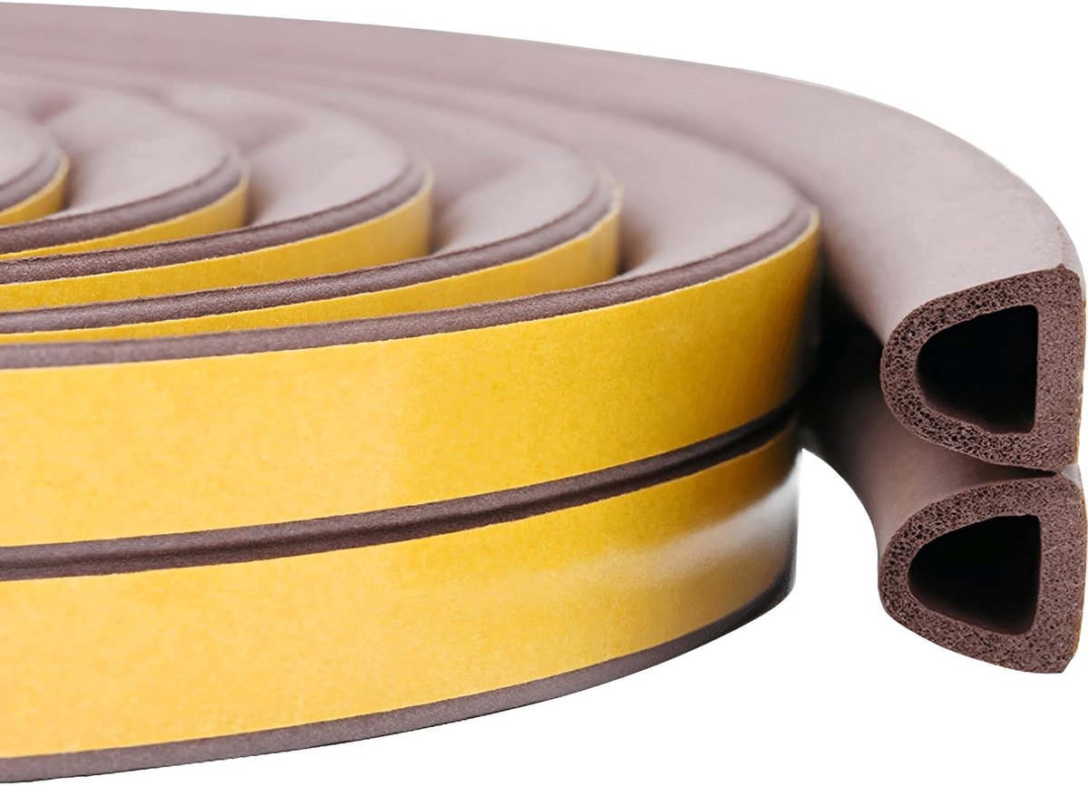 Dailygoods- Afdichtingstape Waterdicht - Deurafdichting - Geluidsisolatie - Multifunctionele Strip - Schuimrubberen Afdichting - Energiebesparing - Afdichtstrip