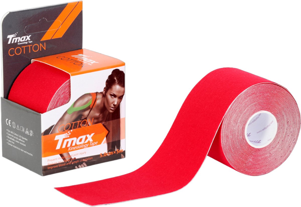 Tmax - kinesiology tape cotton - Rood