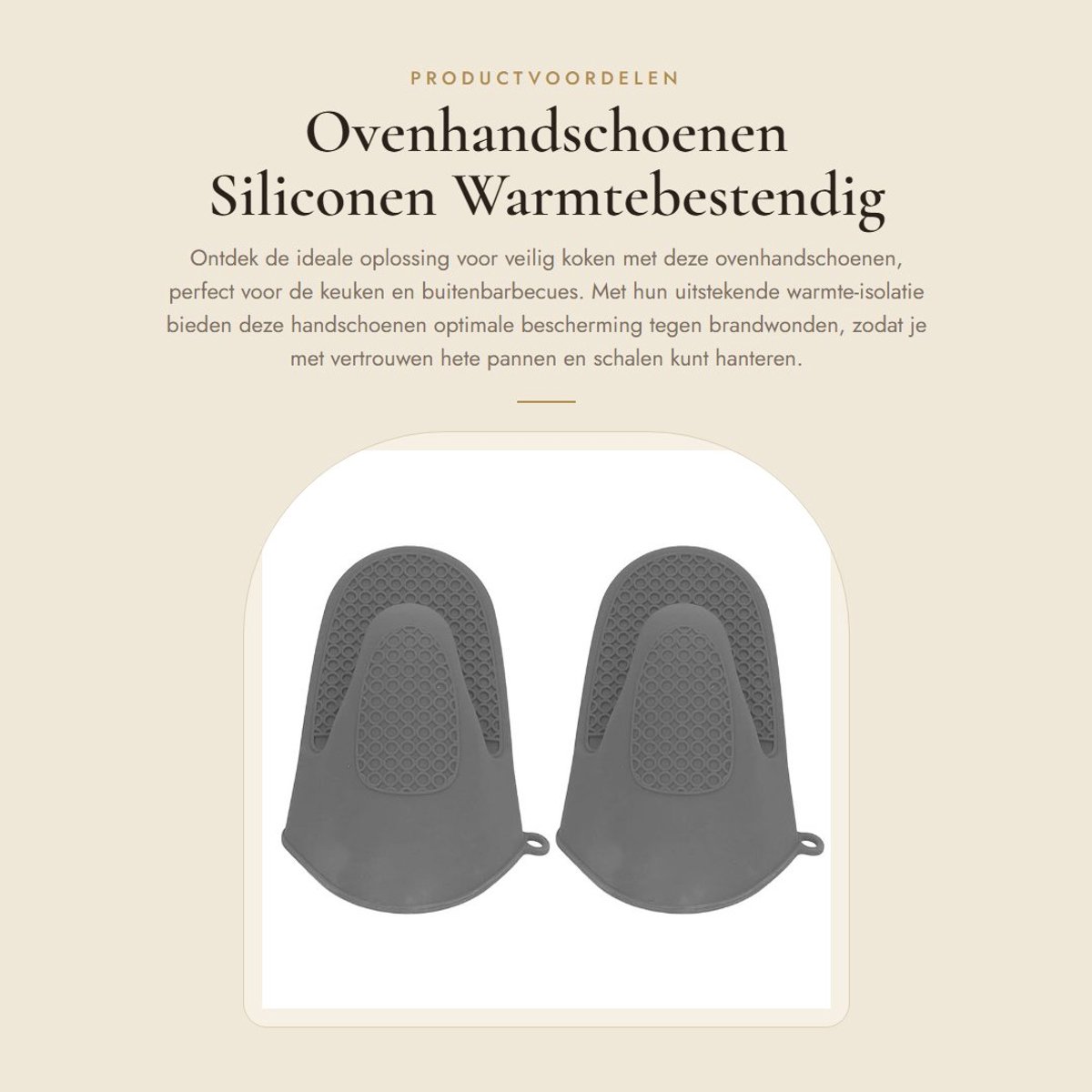 Dailygoods- Ovenhandschoenen Hittebestendig - Ovenwanten 2 Stuks - Antislip - Siliconen - Warmte-isolatie - Duurzaam - Kookhandschoenen