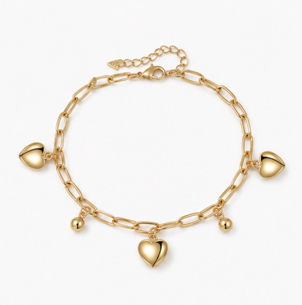 Armband - Armband Voor dames - Vrouwen - Verguld - Goudkleurig - Meerkruisig kubieke hartarmband - feest sieraden - verjaardag cadeau - cadeau