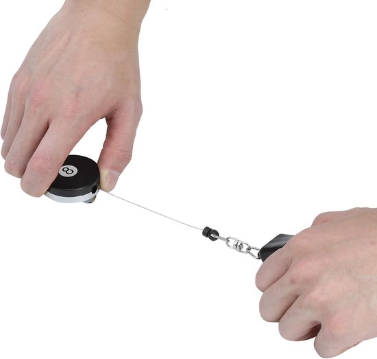 Biljartkrijthouder - Keu Krijthouder - Biljart Spel - Met Riemclip - 7 x 7 x 4 cm - Zwart — afbeelding 4
