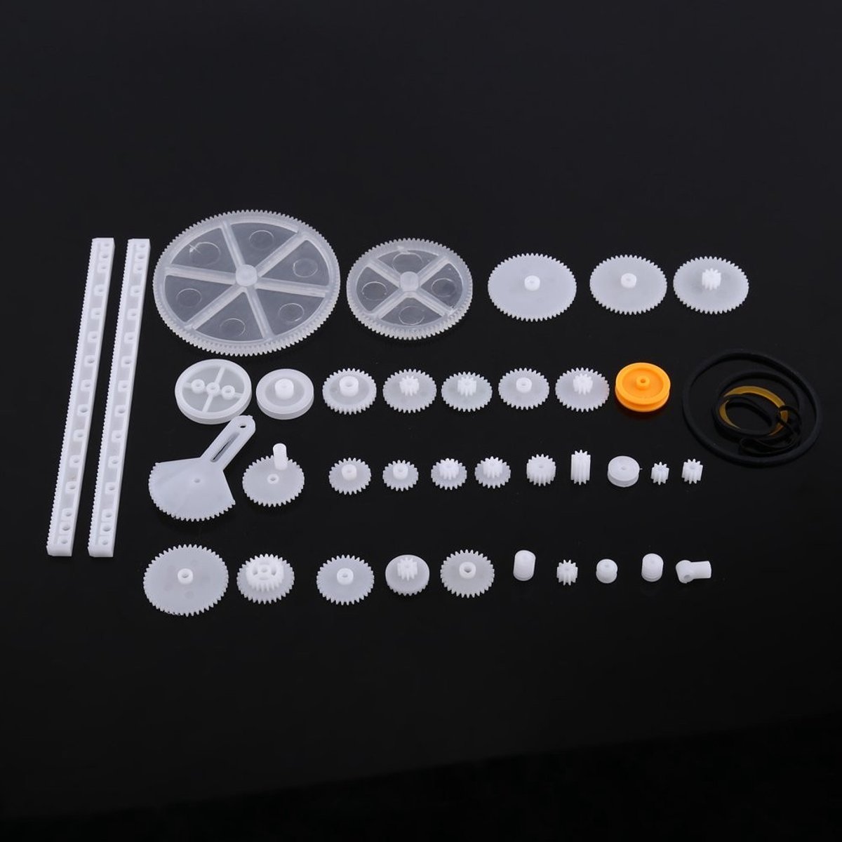 Dailygoods - Set van 34 Kunststof Tandwielen voor Modelbouw en DIY Speelgoed