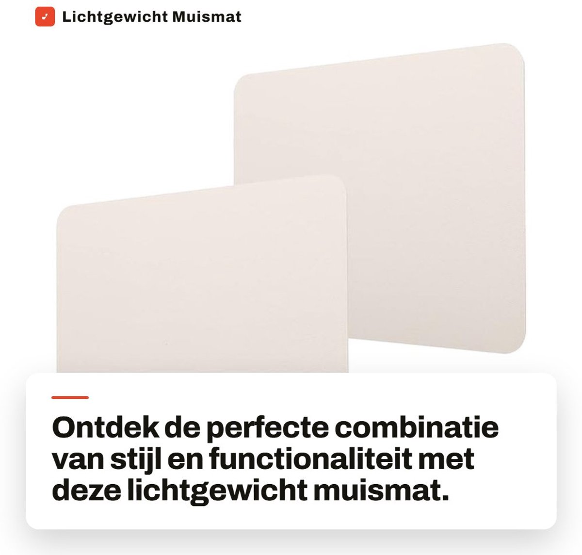 Dailygoods- Muismat Lichtgewicht 2 Mm - Muismat Waterdicht - Muismat Dubbelzijdig - Muismat PVC-leer - Muismat Gaming - Afmeting 27x21 Cm - Bureaumat