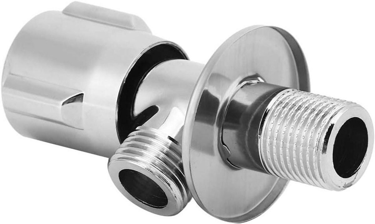 Koperen Hoekventiel - Waterafsluiter Kraan - Badkamer Keuken - Corrosiebestendig Oppervlak - G1/2 Inch - Helder