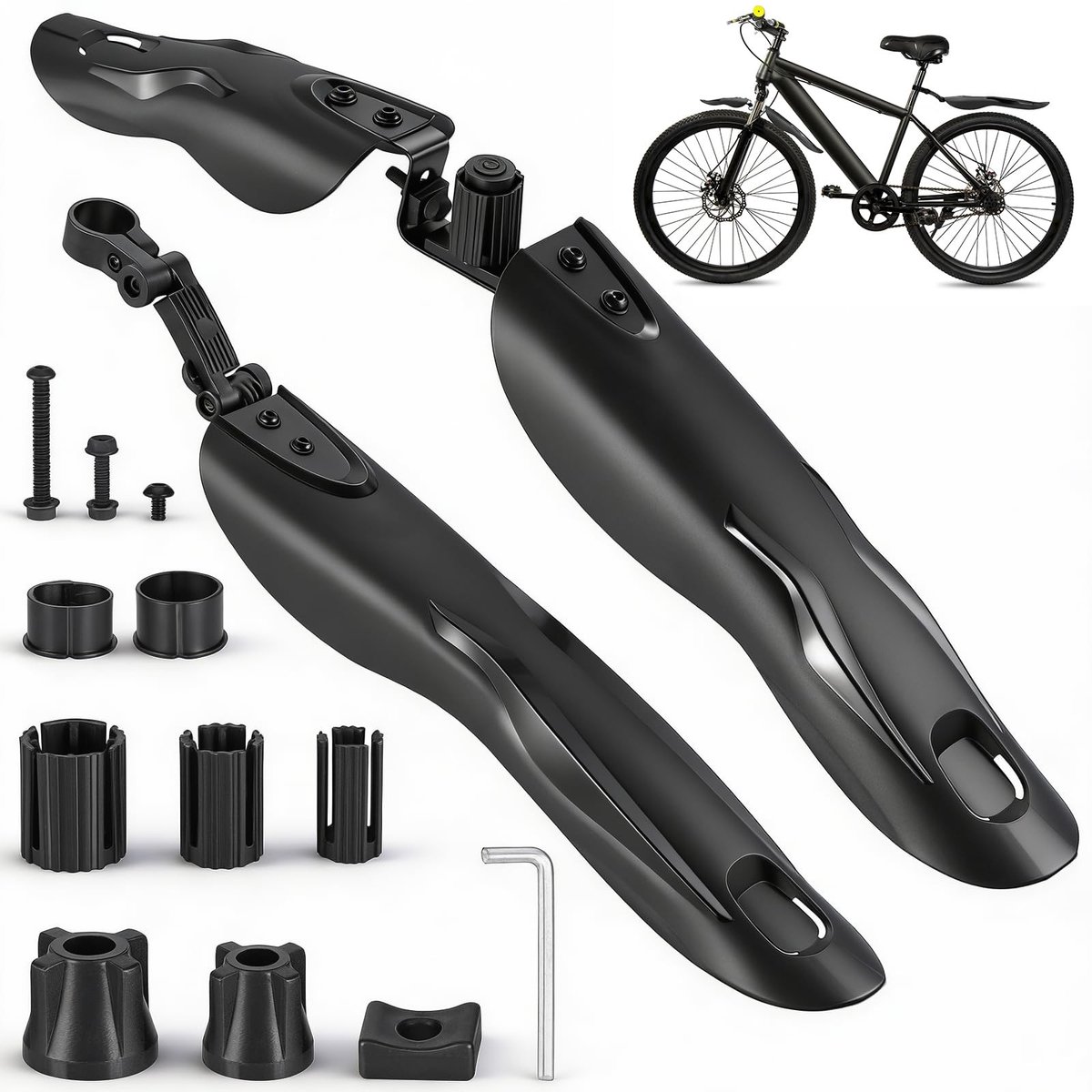 Dailygoods - Universeel Verstelbaar MTB Spatbord voor Mountainbikes