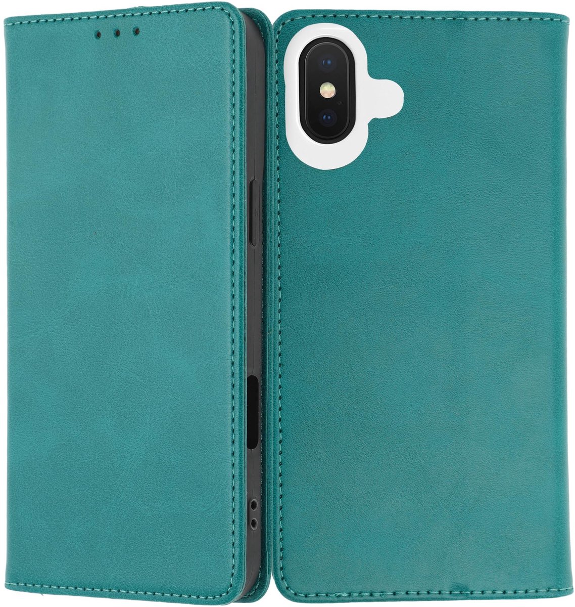 Dailygoods- Telefoonhoesje met kaarthouder - Opklapbare Flip - Standaardfunctie - Lichtgewicht - Betrouwbare Bescherming - Geschikt voor iPhone 16 Plus - Telefoonhoes