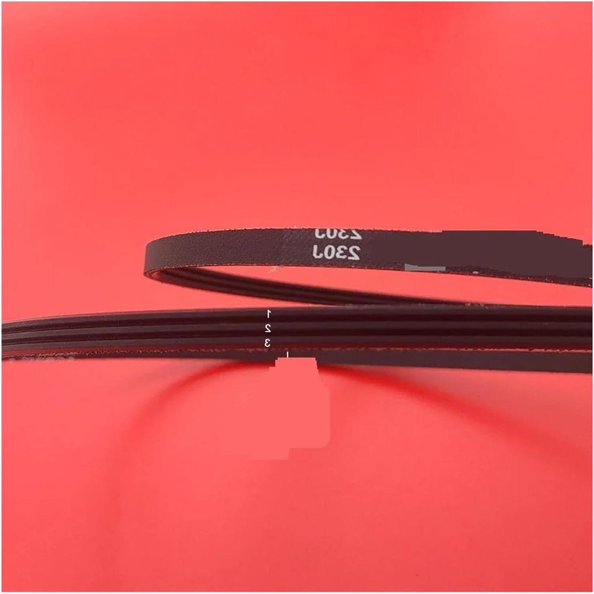 Loopband Riem - Aandrijfriem V-Riem - Krachtoverbrenging Fitness - Duurzaam Rubber Materiaal - PJ584 3/5 Ribben - Zwart