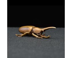 Messing Beeldje Dier - Koper Insect Ornament - Bureau Decoratie - Realistisch Ontwerp - 75 x 3 x 2 cm