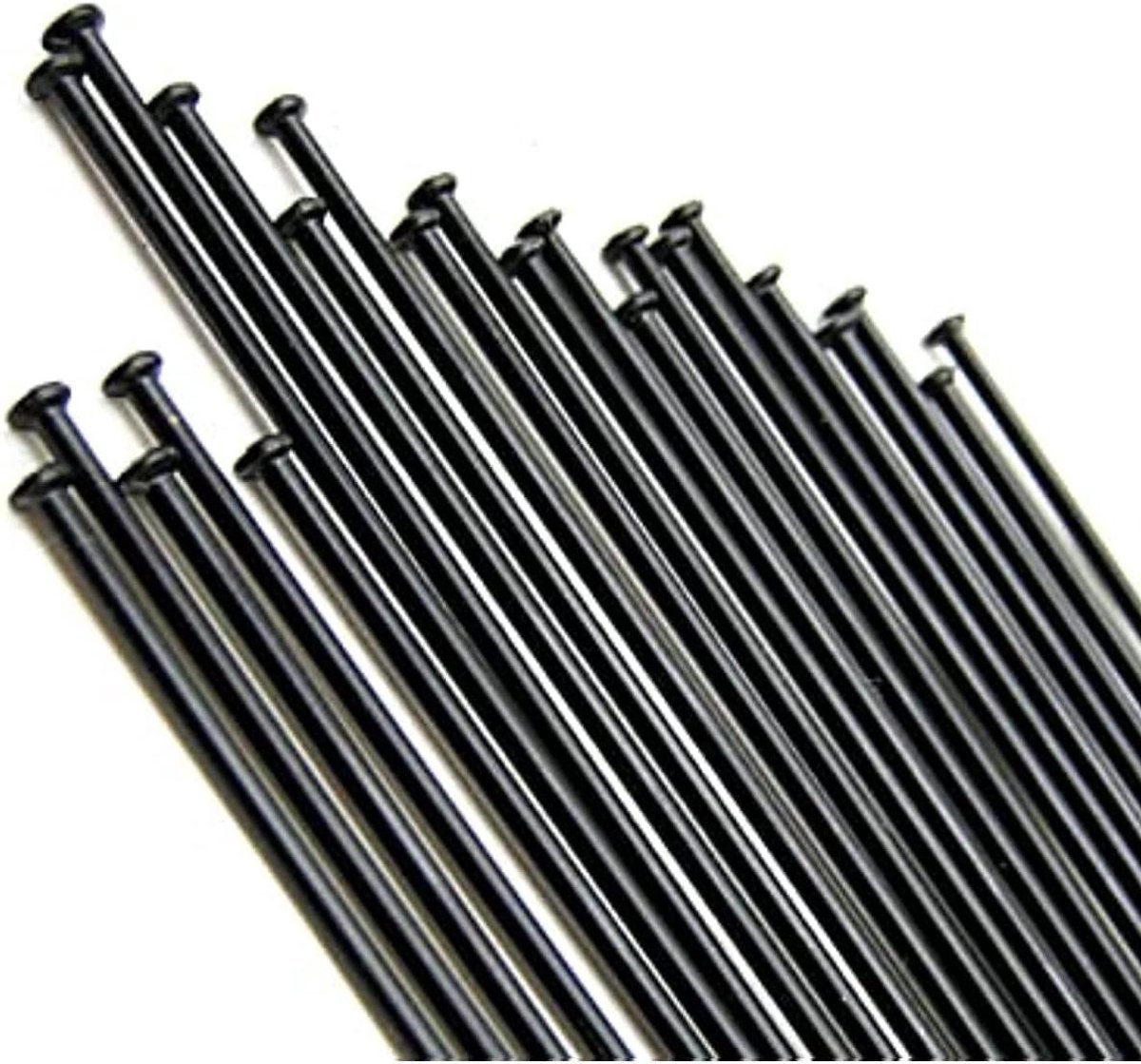 Fietsspaken - Wielspaken - Wielreparatie - Roestvrij staal - 256 mm - Zwart