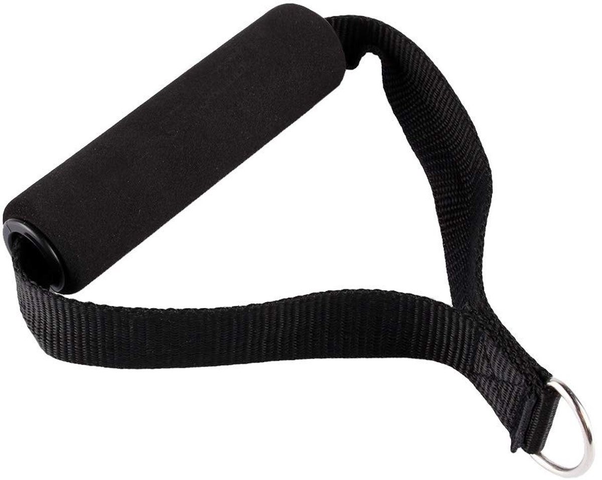 Dailygoods- Fitness Trekhandvat Ergonomisch Ontwerp - Triceps Touw - Bevestigingsstang - Handgrijper - Dipstation - Duurzaam Nylon 12,3 cm - Tricepstouw