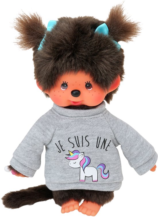 Bandai - Monchhichi - Monchhichi Eenhoorn Pluche - Iconische 80s Aap Pluche - Zachte 20 cm Pluche voor Kinderen en Volwassenen - Speelgoed Kind 2 jaar en + - 80331 van Bandai — afbeelding 2