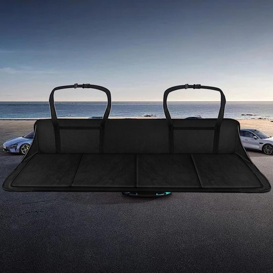 Auto Slaapmatras - Reis Extender Bed - Comfortabel Reizen - Ruimtebesparend Opvouwbaar - 42 x 128 cm - Zwart — afbeelding 2
