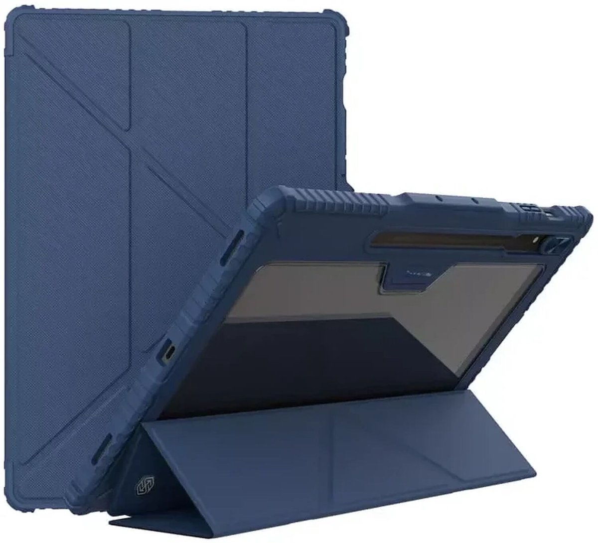 Nillkin Bumper Book Case met Camera Slider Blauw Geschikt voor Samsung Tab S9 Ultra