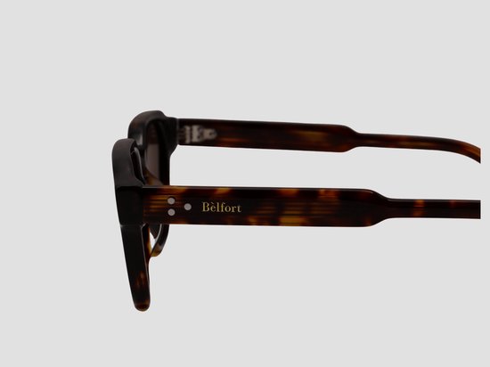 Bèlfort Zonnebril Noble Gaze - Heren - Ovaal - Gepolariseerd UV400 - Volledig Omrand Klassiek Design - Gespreekt - Normale Pasvorm - Vierkant / Ovaal Gezicht - Inclusief Luxe Opberg Case van Bèlfort — afbeelding 4