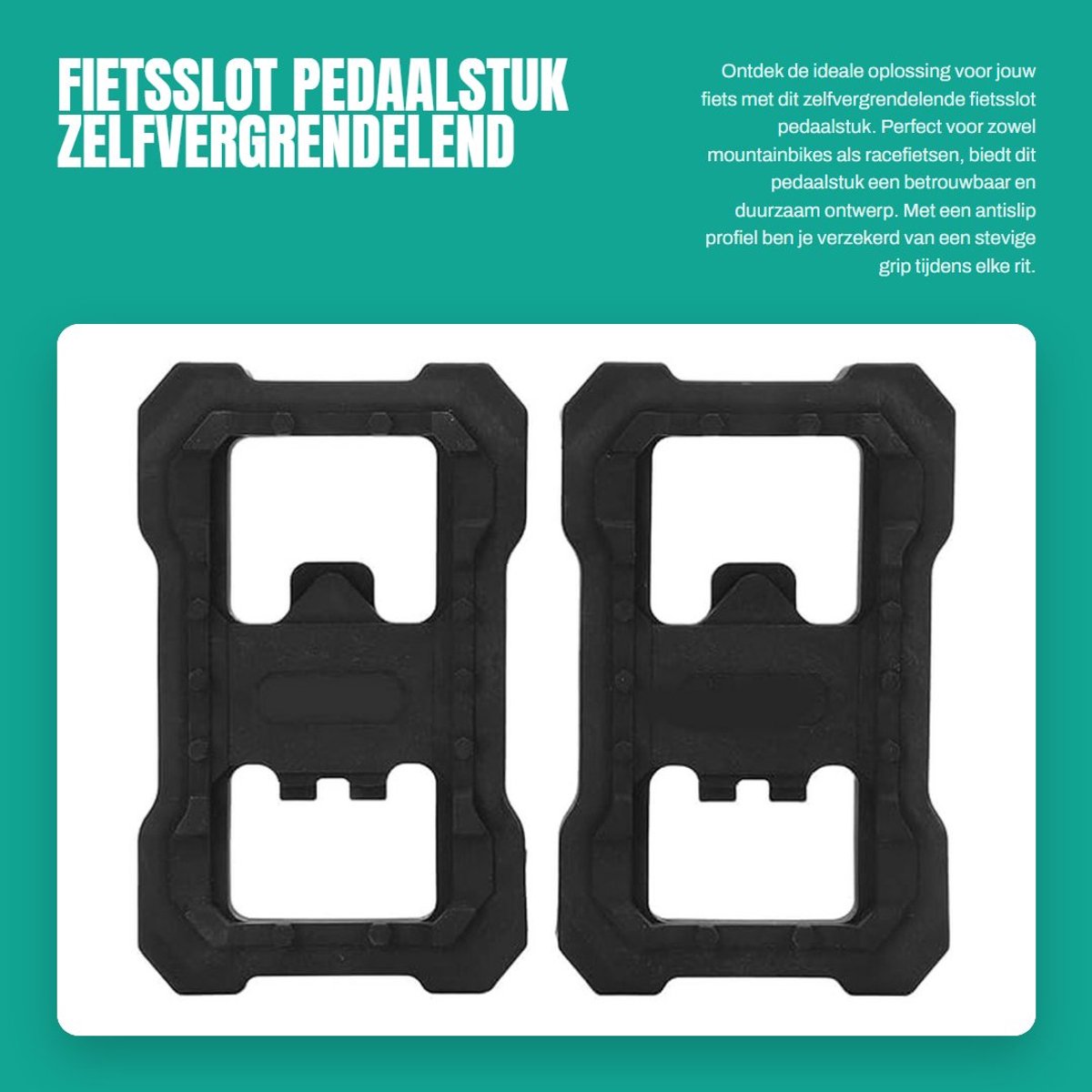 Dailygoods- Fietspedaal Duurzaam - Antislip Profiel - Fietspedalen Mountainbike - Fietspedalen Racefiets - Fiets Pedaal - Zelfvergrendelend - Fietsclip