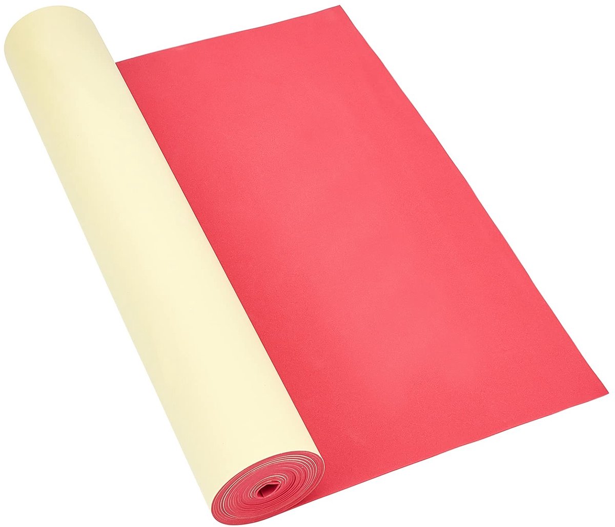 Dailygoods- EVA-schuim rol 30 cm x 2 m - zelfklevend - antislip - 1 mm dik - bescherming meubels - handwerkprojecten - Schuimrubber