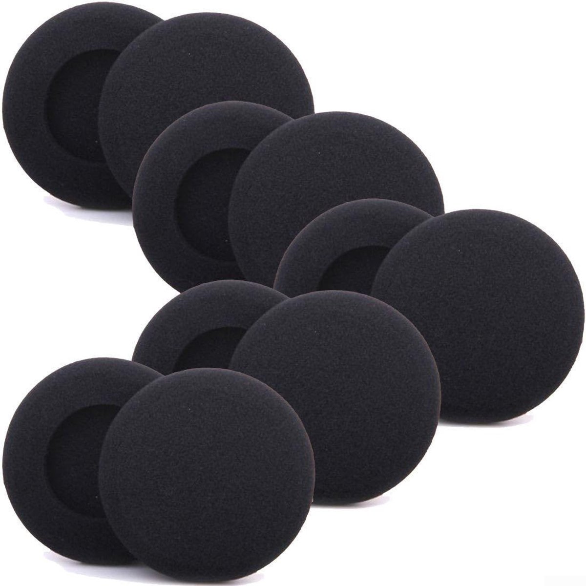 Dailygoods- Schuimkussens Comfortabel - Oorkussens voor Hoofdtelefoon - Zacht/Spons - Hoog-elastisch - 4 cm - 1 Paar
