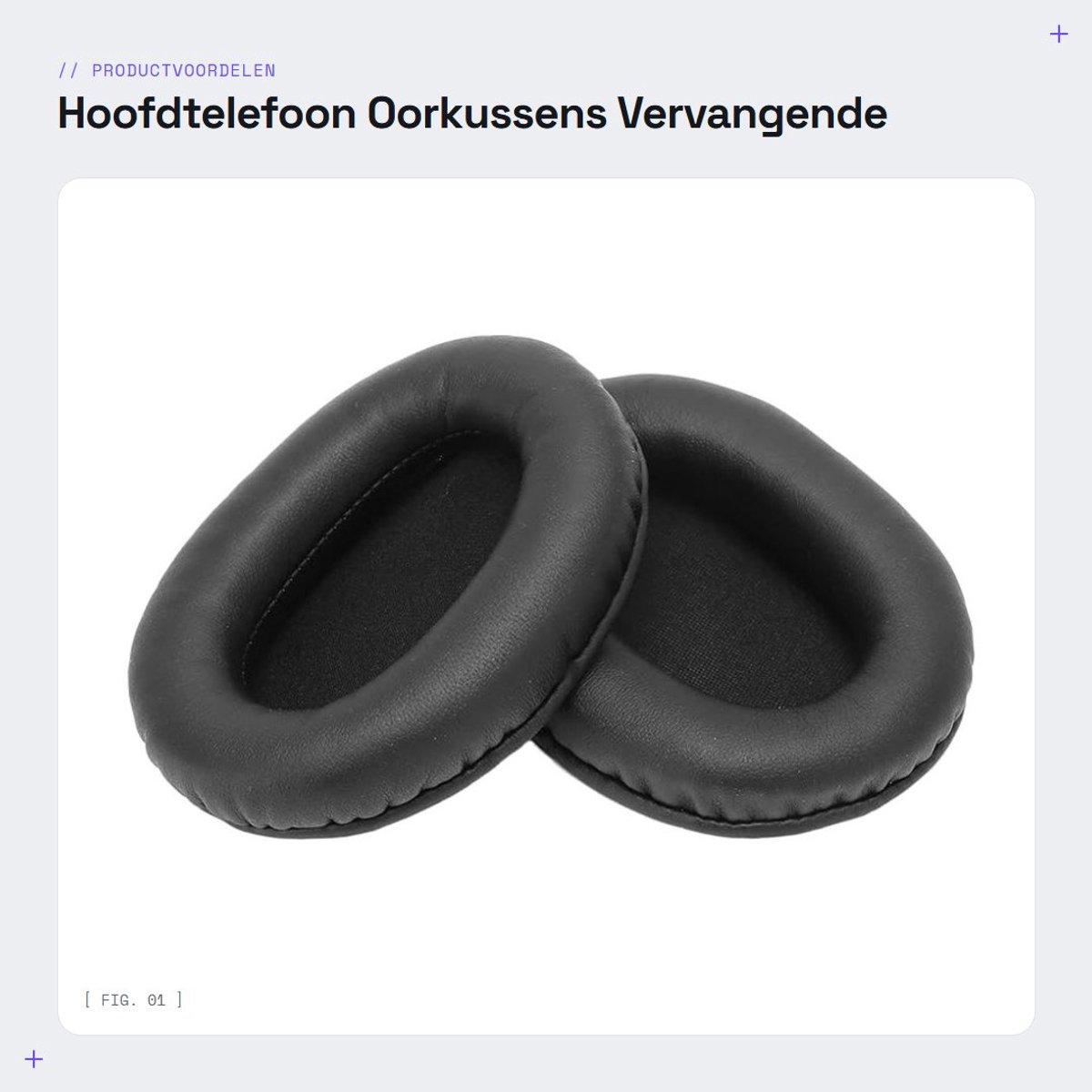 Dailygoods - Hoofdtelefoon Oorkussens - Vervangende Earpads - Zacht en Ademend - Geschikt voor Cloud Flight - Geluidsisolatie - Draadloze Gamingheadset