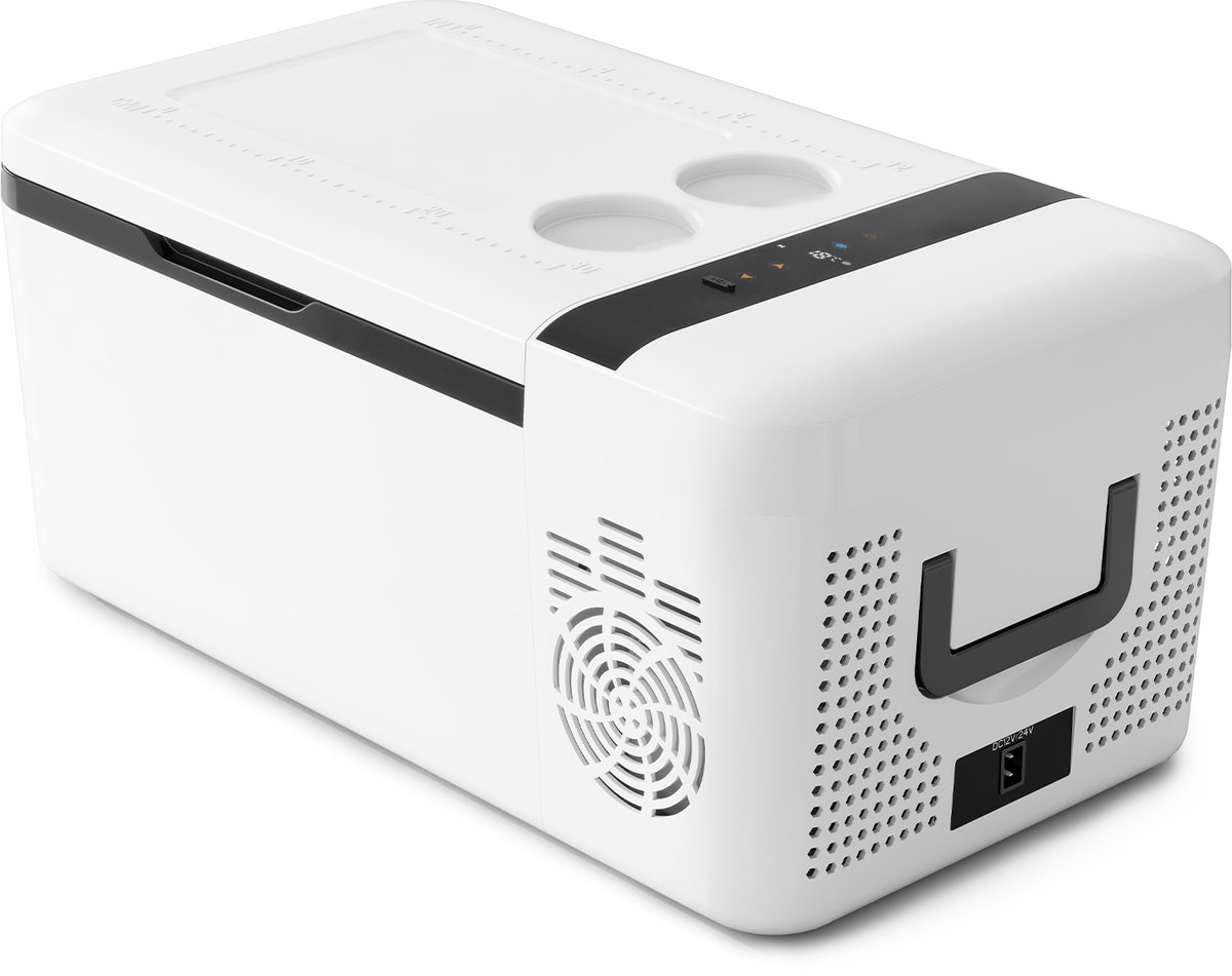 Puluomis Compressor Koelbox Elektrisch 12V en 230 volt - Camping Koelkast - Auto - Koeling en verwarming - 16L - Frigobox - Wit – foto 2