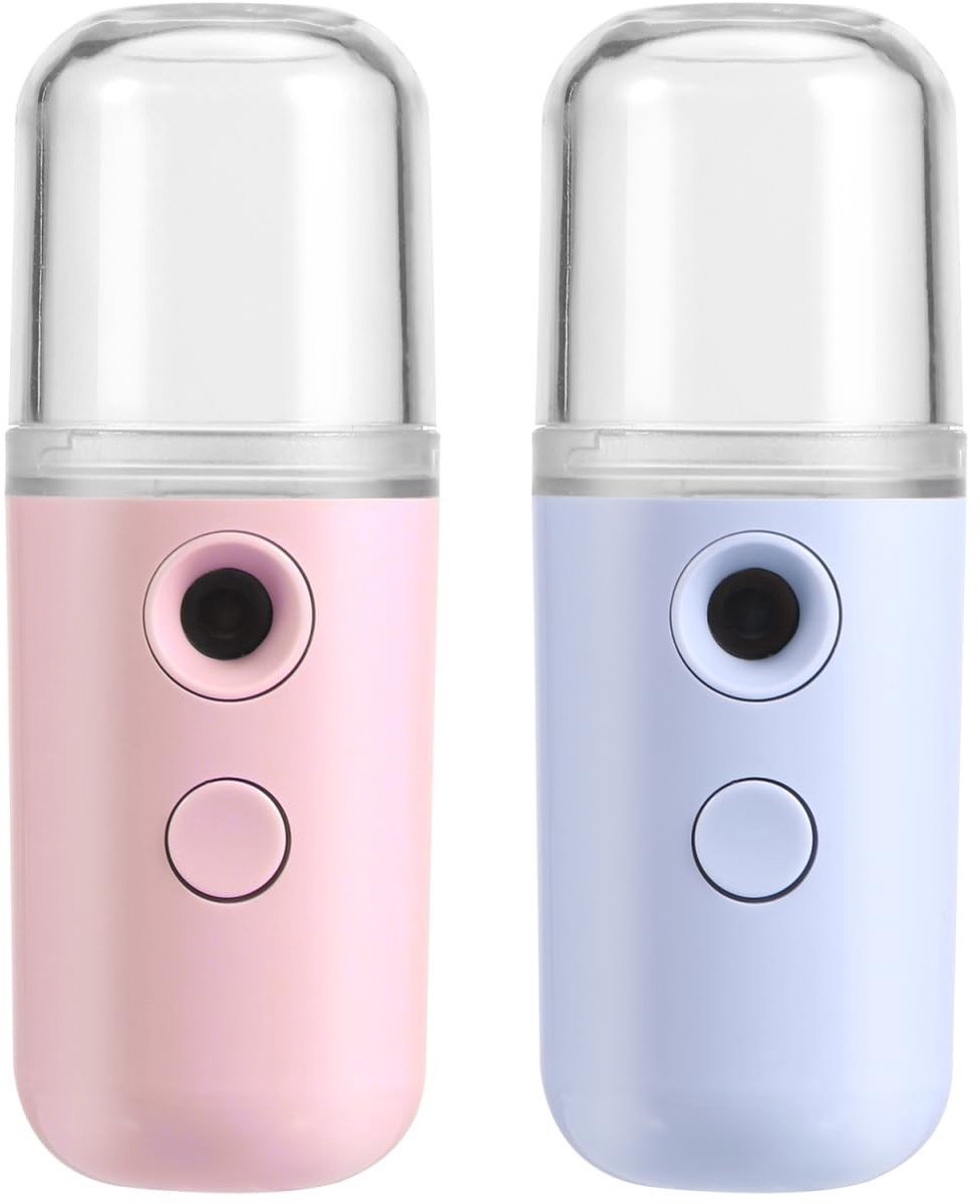 Dailygoods - Set van 2 Nano Gezichtsnevelmachines met USB-laadfunctie