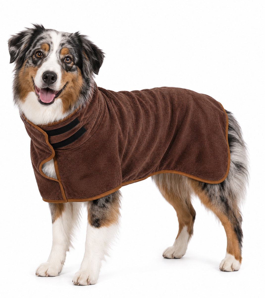 Ohpets® Hondenbadjas - Honden Badjas - M (Ruglengte 50-55 cm) - Bruin