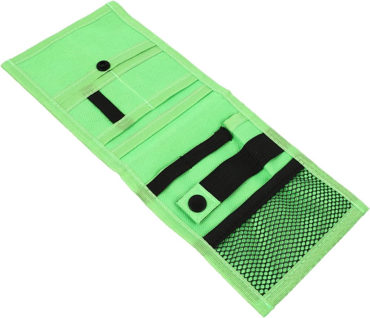 Potloodetui - Pennenzak Houder - Bureau Organisatie - Wasbaar Slijtvast - 14x11x1CM - Groen
