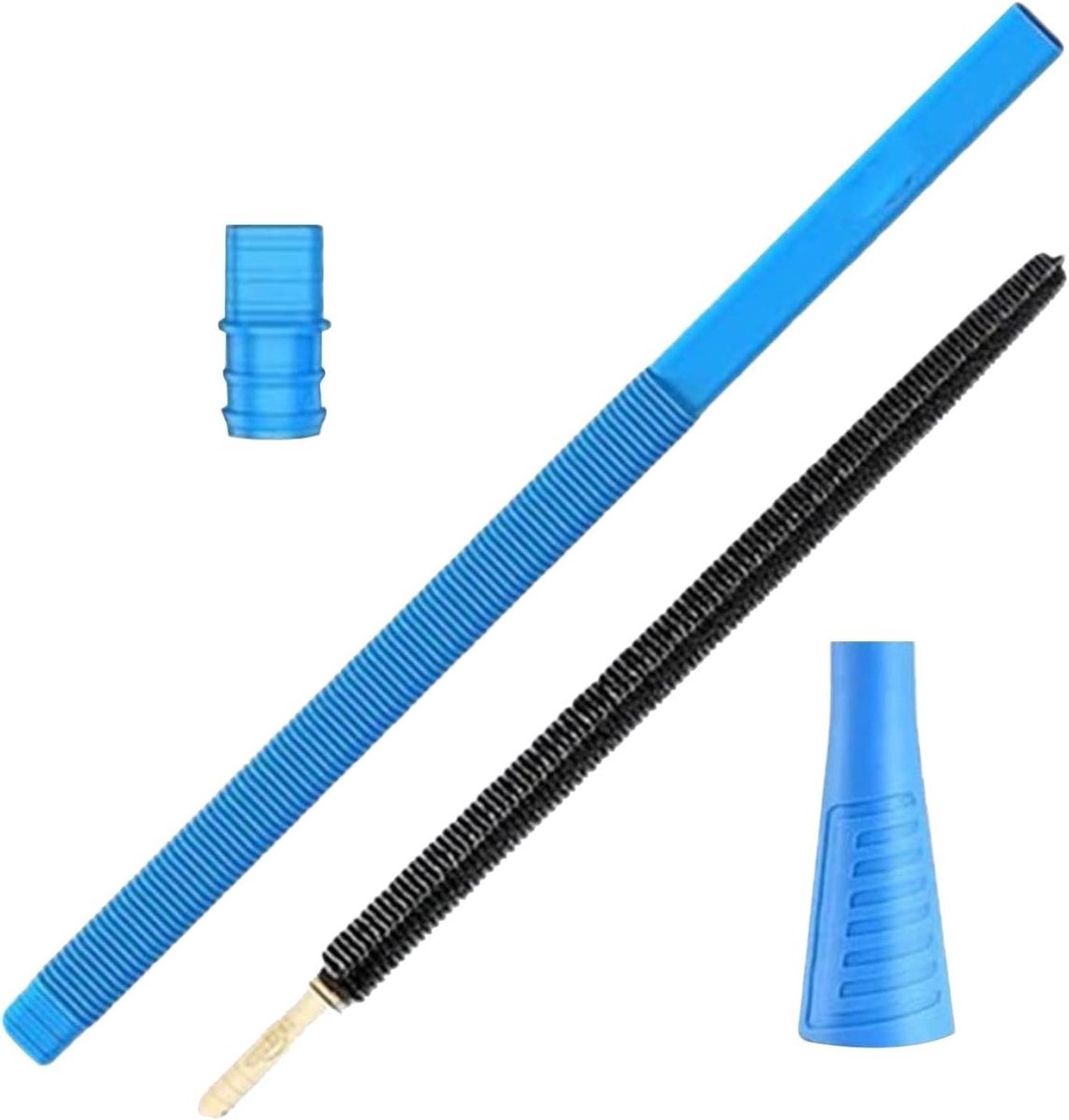 Droger Pluisborstel - Ventilatie Reiniger - Droger Onderhoud - Flexibele Zuigmond - 80 cm slang - Blauw