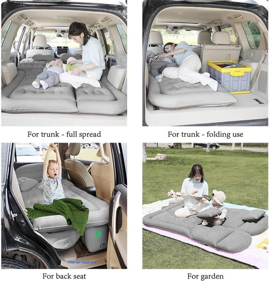 Opblaasbaar Matras - Slaapmat Reis Matras - Reizen met de auto - Zelfopblazend - Normaal - Beige — afbeelding 5