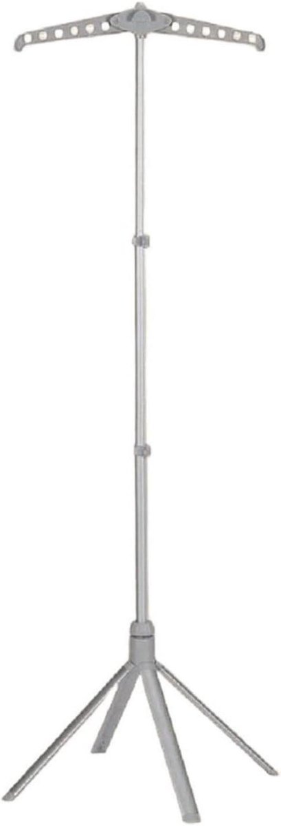 Kledingstomer Rek - Stoomhanger Kleding - Kleding Kreukvrij Maken - 360 Graden Draaibaar - 160 cm Hoogte - Grijs