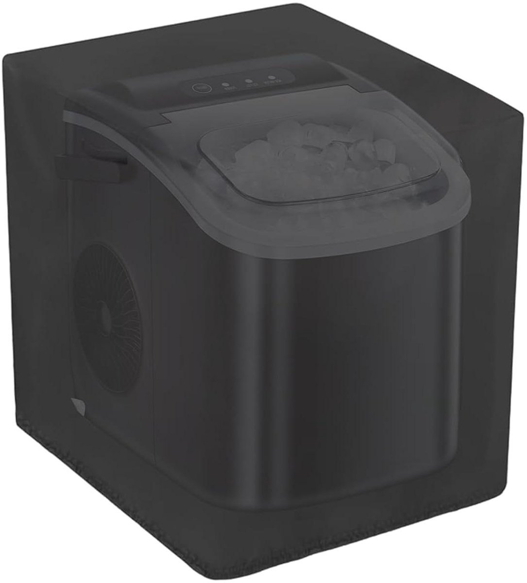 IJsblokjesmaker Deksel Afdekking Ijsmachine Apparaat Beschermen Robuust Oxford Materiaal 43 x 33 x 38 cm Grijs