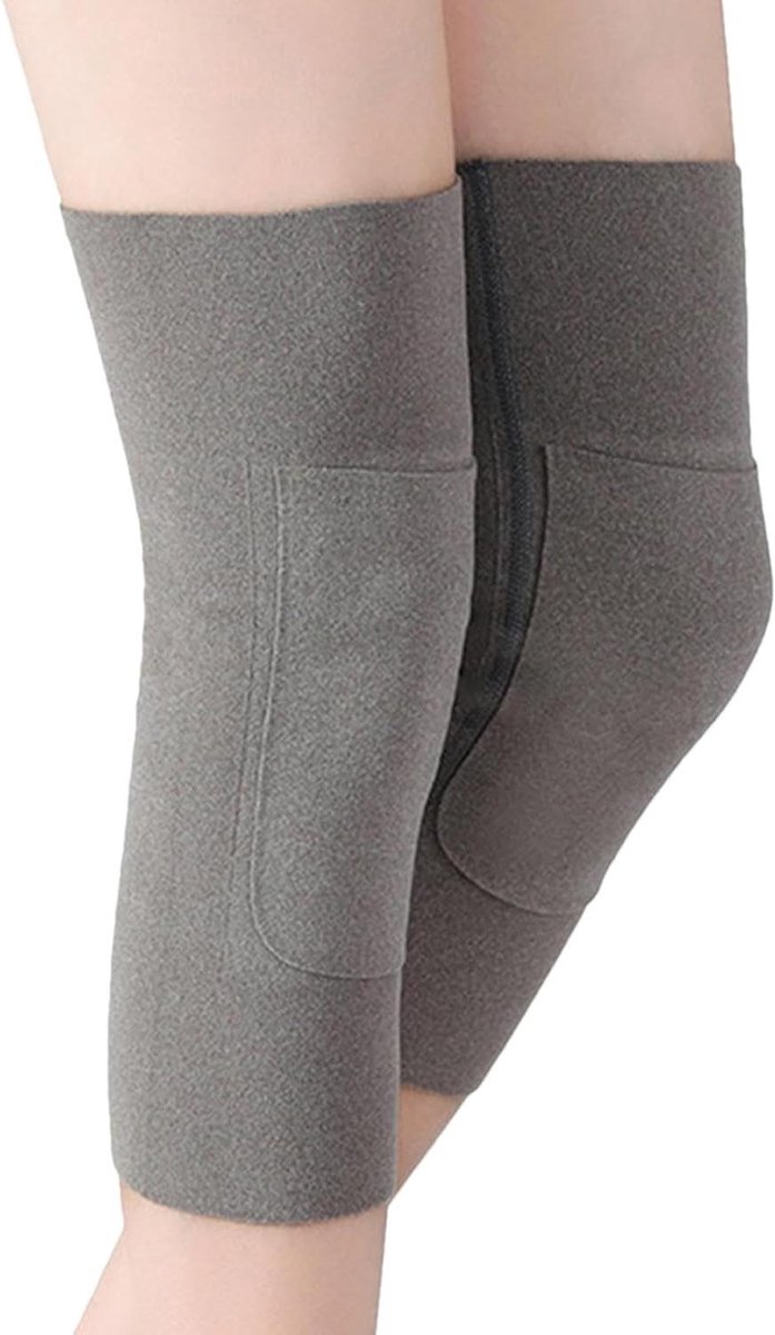 Kniebeschermers - Warmers Beschermers - Buitenactiviteiten - Zachte Fleece Voering - 30 cm Lengte - Zwart