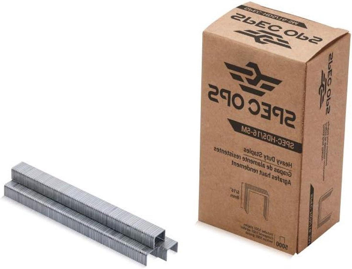 Heavy Duty Nietjes - Gegalvaniseerde nietjes Staal nietjes - Isolatie Bekleden - Fijn geslepen beitelpunten - 5/16 inch - Zilver