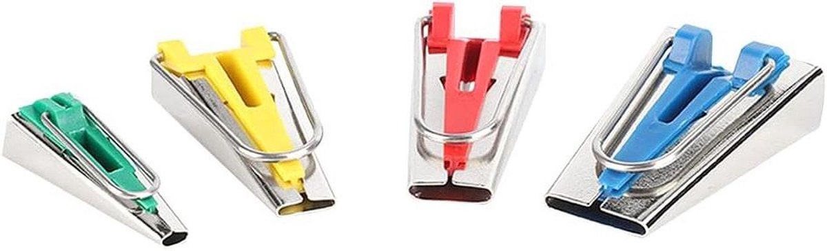 Biaisband Maker Set - Stof Snijder - Handwerken Maken - Professionele Afwerking - 4 Stuks - Rood