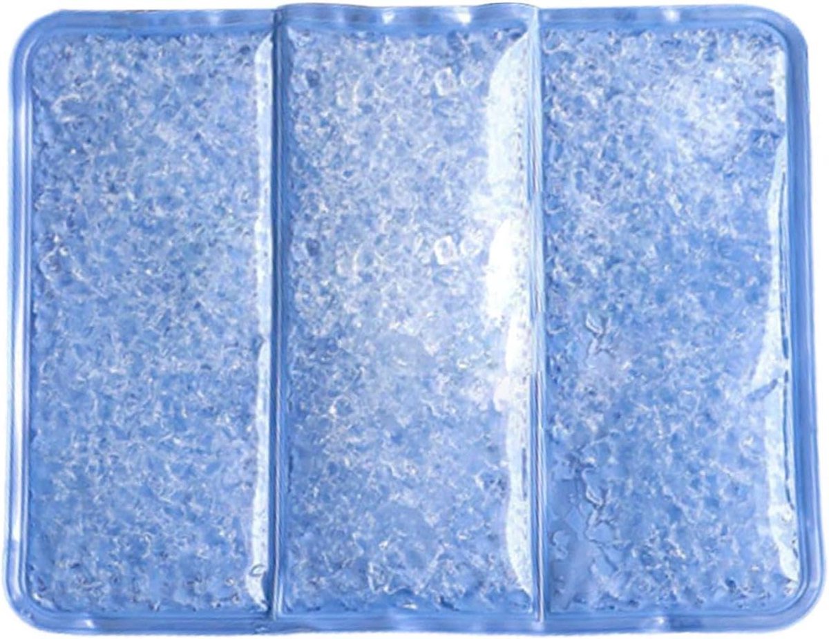 Opvouwbare Gel Koeltas - Herbruikbaar Waterkussen Zitkussen - Comfort Verhogen - Innovatief Koeldesign - 40x32cm - Blauw