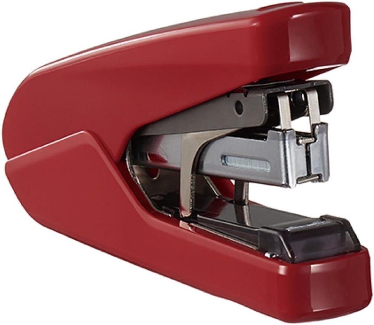 Platte Nietmachine - Handnietmachine Bureau - Documenten Ordenen - Verhoogde Naaldpenetratie - 26 vellen - Rood