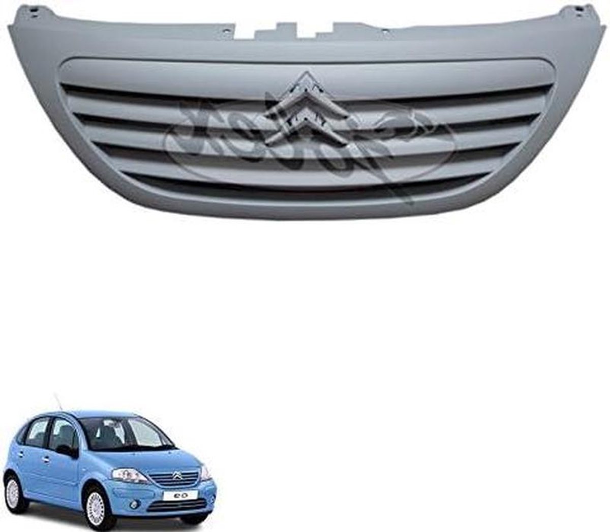 Radiatorrooster - Grill Afdekking - Auto Onderhoud - OEM Kwaliteit Vervangingsdeel - 1 op 1 Verwisselbaar - Wit