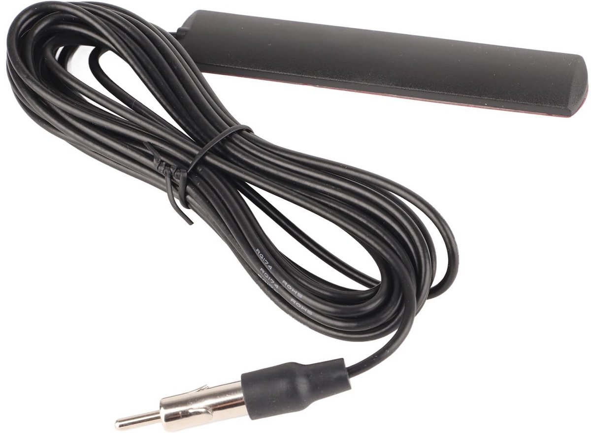 Dailygoods- Auto Antenne Universeel - Verbeterde Signaalontvangst - FM-Auto Antenne - 5 Meter Kabel - Frequentiebereik 85-112 MHz - Eenvoudige Installatie - Radioantenne