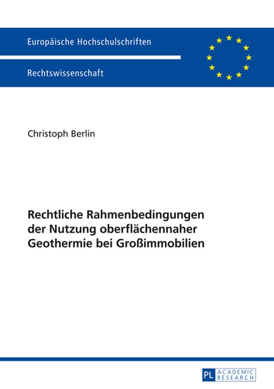 Europaeische Hochschulschriften Recht 5598 - Rechtliche Rahm ... - cover