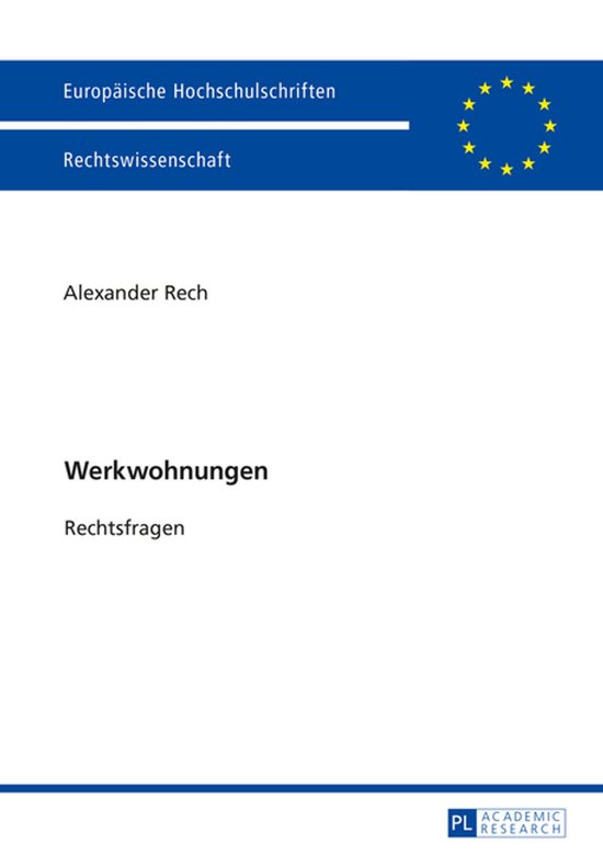 Europaeische Hochschulschriften Recht 5850 - Werkwohnungen - cover