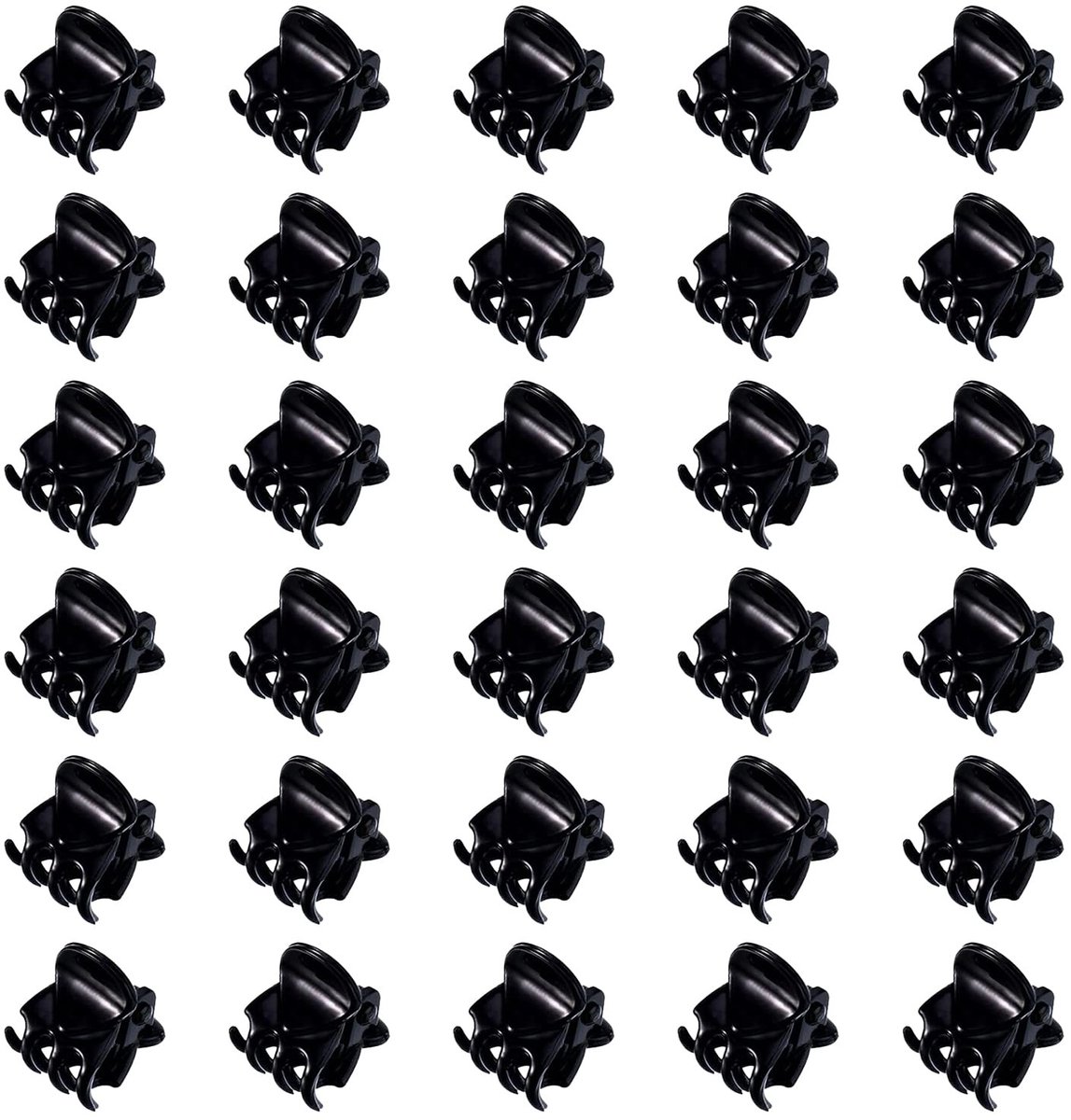 Dailygoods- Haarklemmen 30 Stuks - Mini Haarclips - Antislip Klemmen - Plastic Haarklauwen - Haaraccessoires voor Dames - 1.5x1.3 CM