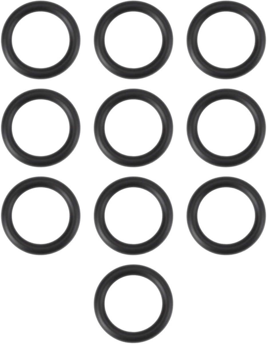 Dailygoods- O-ring 12,6 mm - 10 Stuks - Rubber - Lekvrije Afdichting - Compatibel met Caterpillar 3J7354 - Duurzaam - Afdichtring