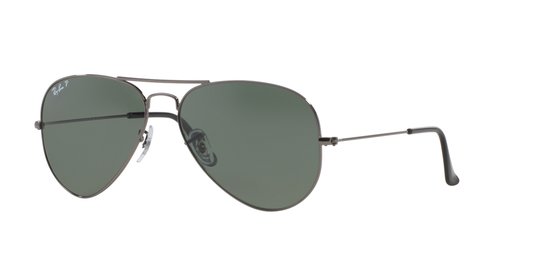 Ray-Ban Aviator Classic RB3025 W0879 M (58) Zilver/Groen Polarisatie — afbeelding 5