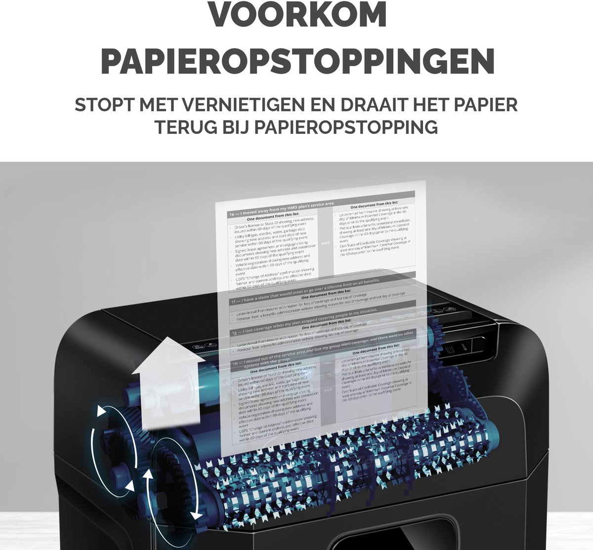 Fellowes AutoMax 80M Papiervernietiger – Autofeed & Handmatig – 80 Vel – Mini Cut P-4 – Shredder voor Thuis & Kantoor thumbnail 8