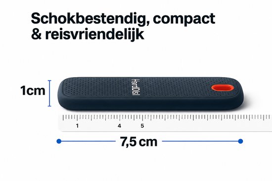 Externe harde schijf 1 TB - USB-C 2.0/3.0 - Lichtgewicht model - HDD — afbeelding 4