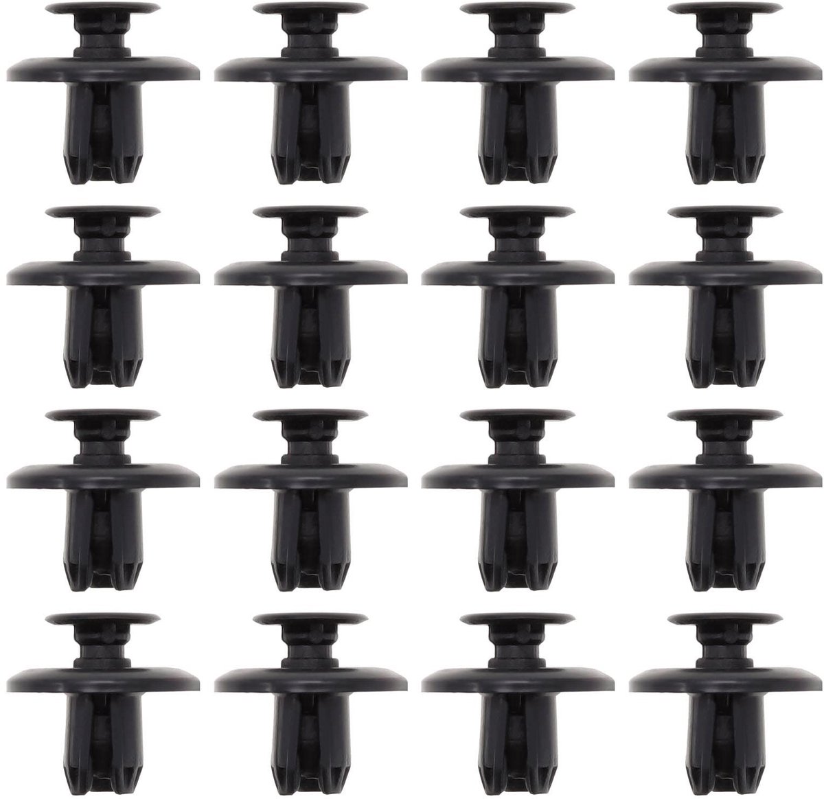 Dailygoods- Bumperbevestigingsclips 30 Stuks - Kunststof - Compatibel met Mitsubishi - 8mm Gat - Duurzaam - OEM MU488006 - Bevestigingsclips