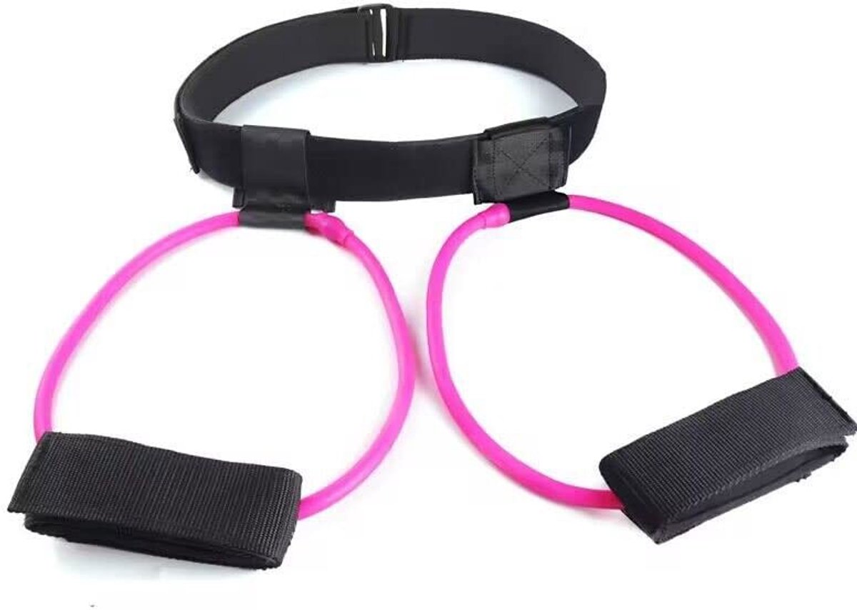 Dailygoods- Trainingsbanden - Weerstandsbanden voor benen/billen - Verstelbare tailleband - Duurzaam latex - Thuis training - 20 pond weerstand - Weerstandsband